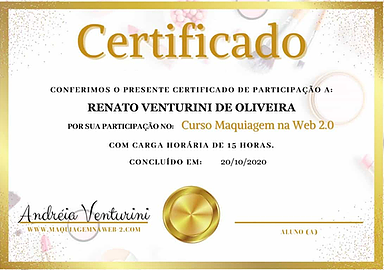 Maquiagem na Web - Certificado