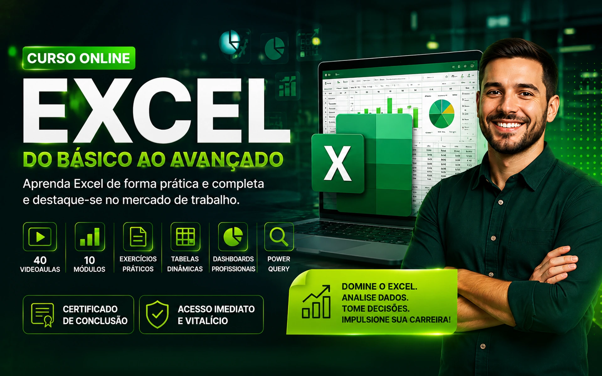 Curso de Excel Online do Básico ao Avançado com certificado