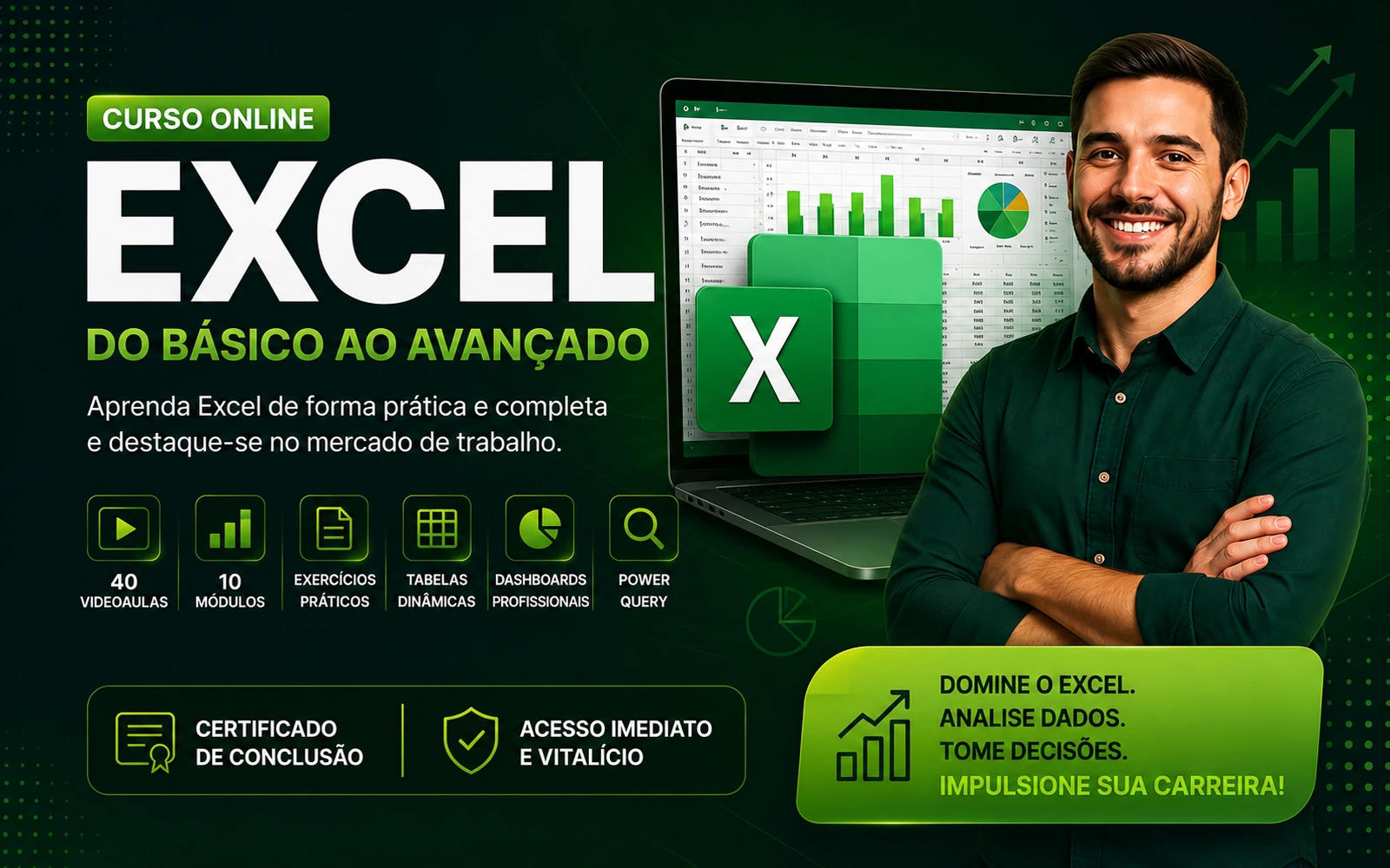 Curso de Excel Online do Básico ao Avançado — curso com certificado