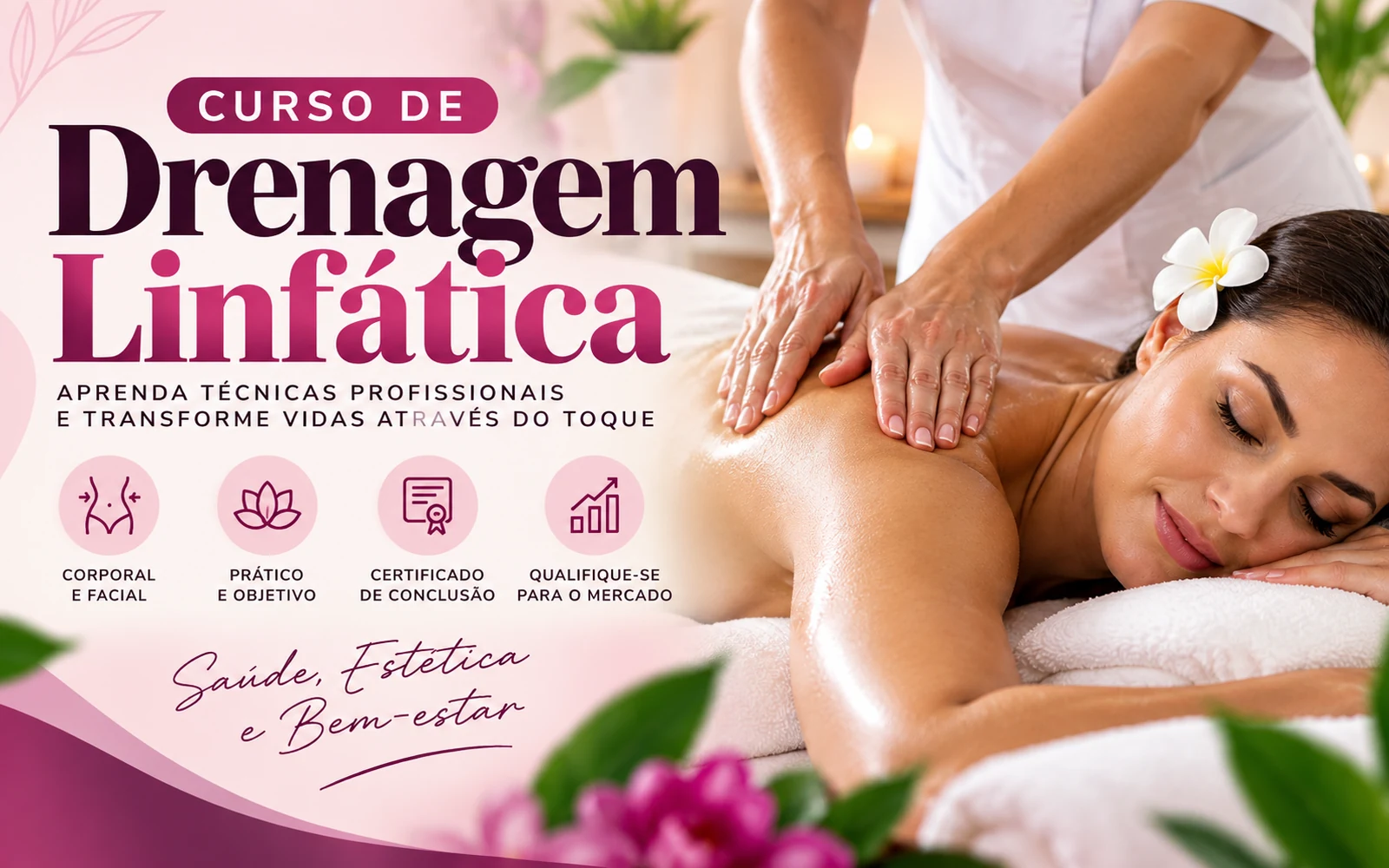Curso de Drenagem Linfática Online corporal e facial com certificado