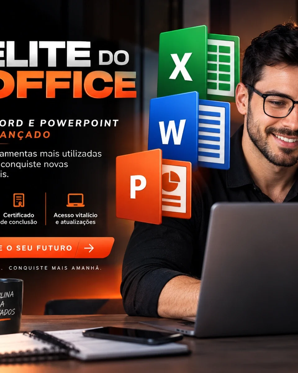 Elite do Office: Curso de Excel, Word e PowerPoint do Básico ao Avançado