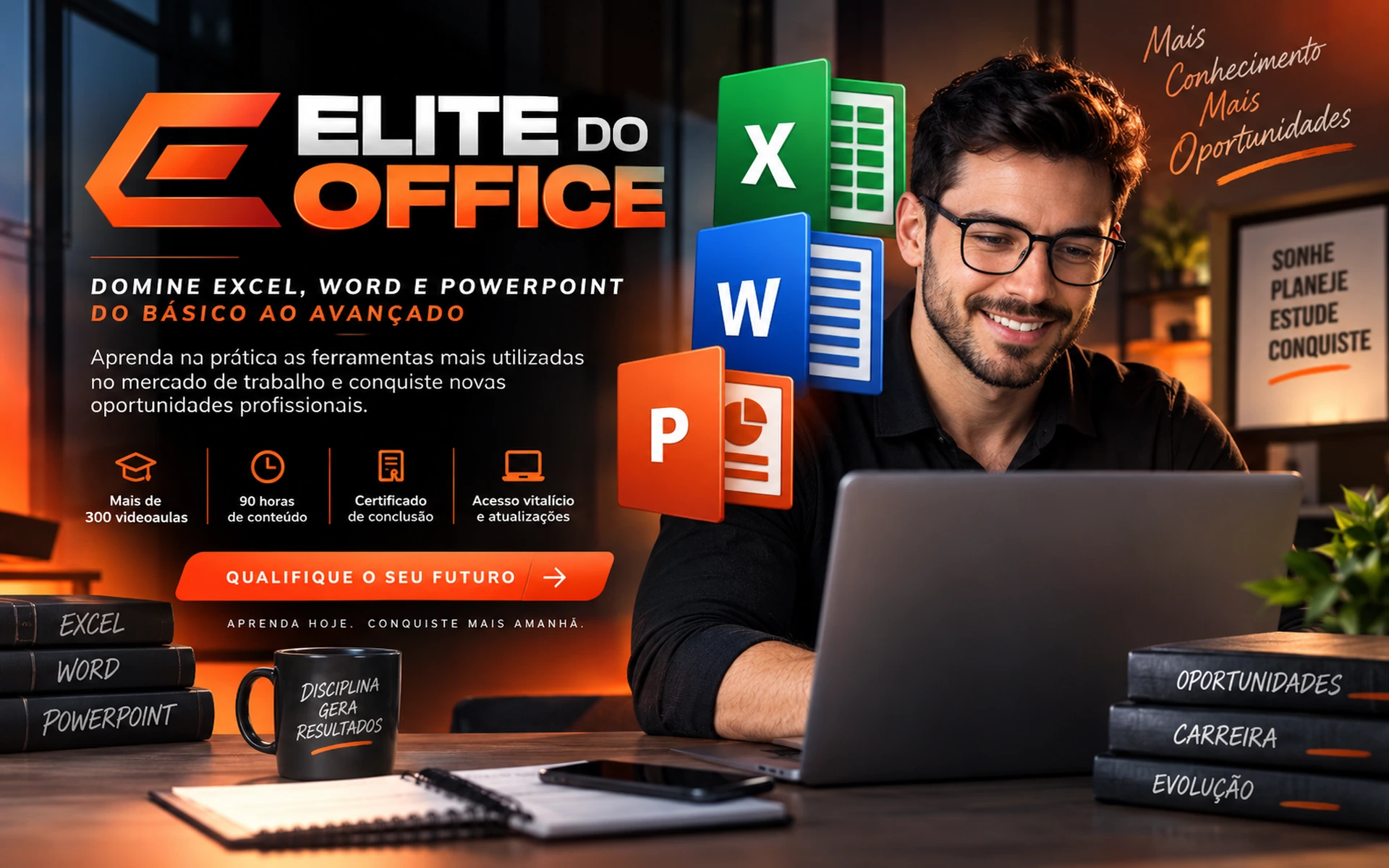 Elite do Office: curso de Excel, Word e PowerPoint do básico ao avançado