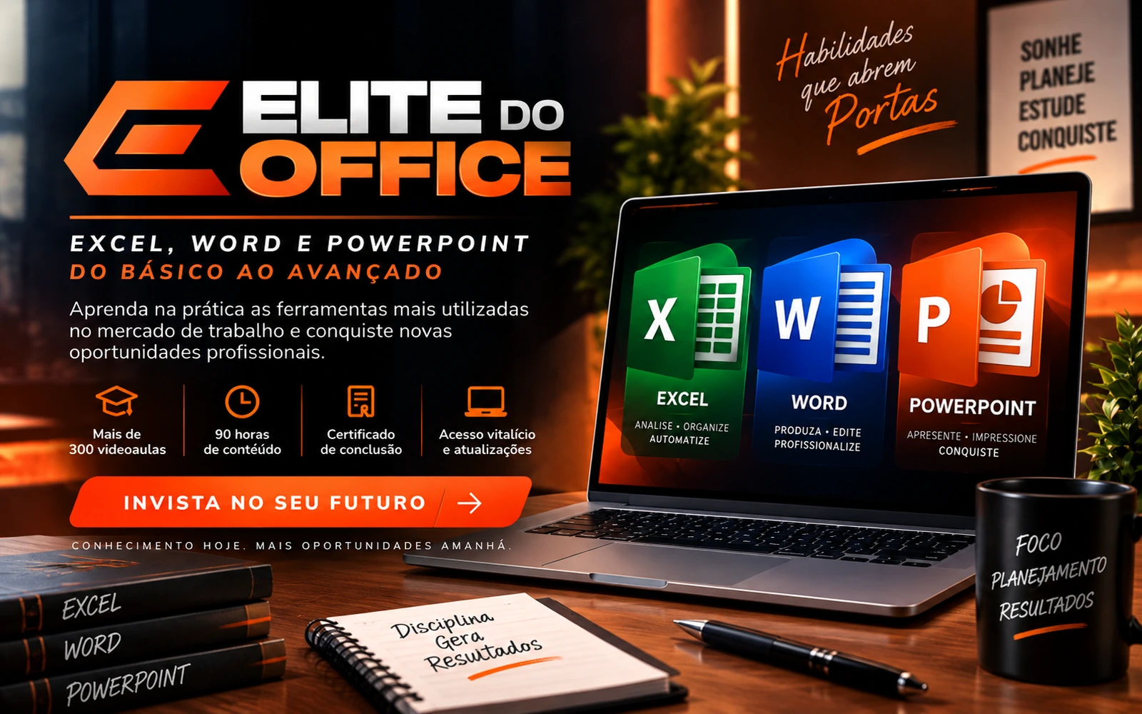 Curso Elite do Office com Excel, Word e PowerPoint online