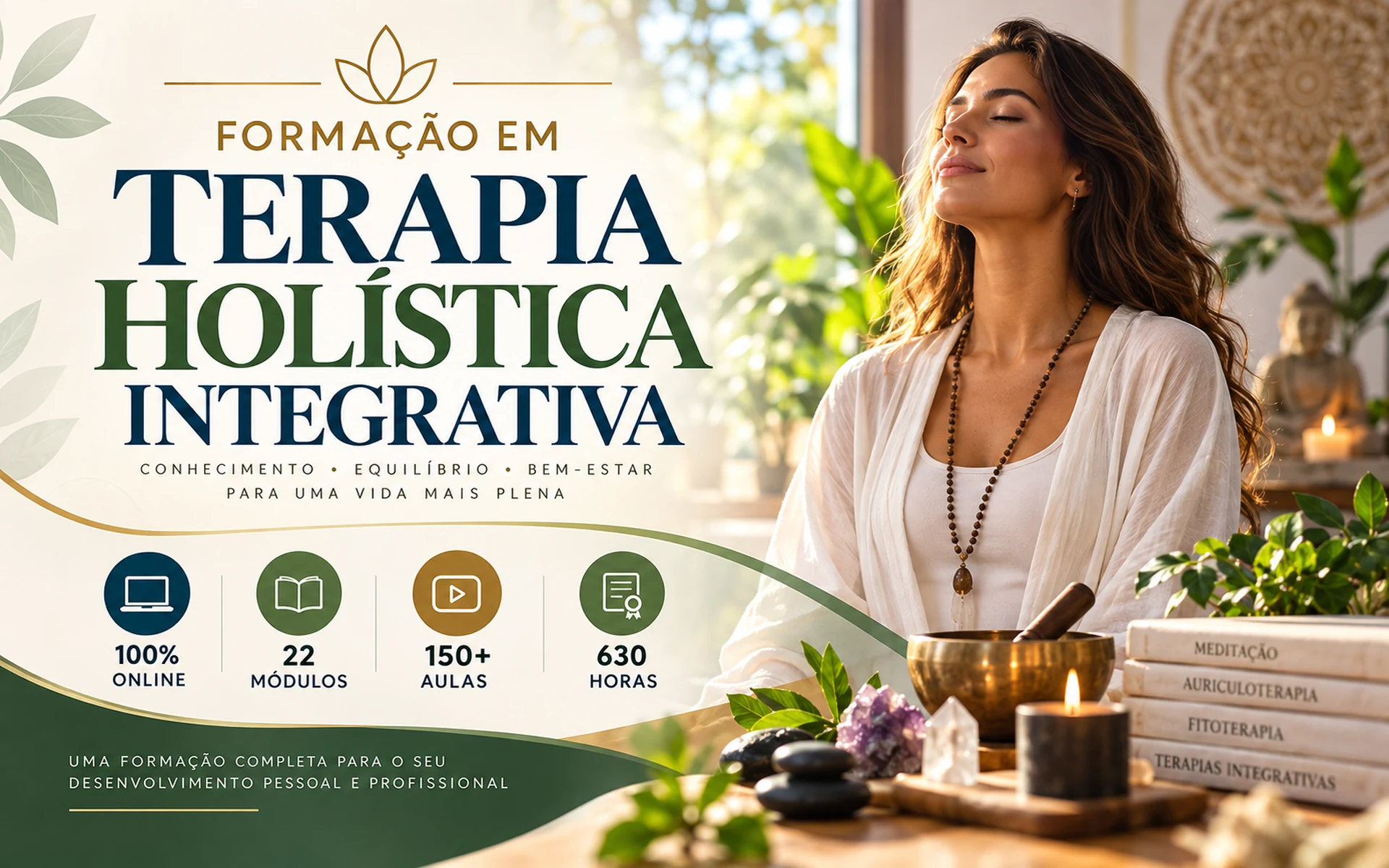 Formação em Terapia Holística Integrativa IHBRA — curso online de terapias holísticas