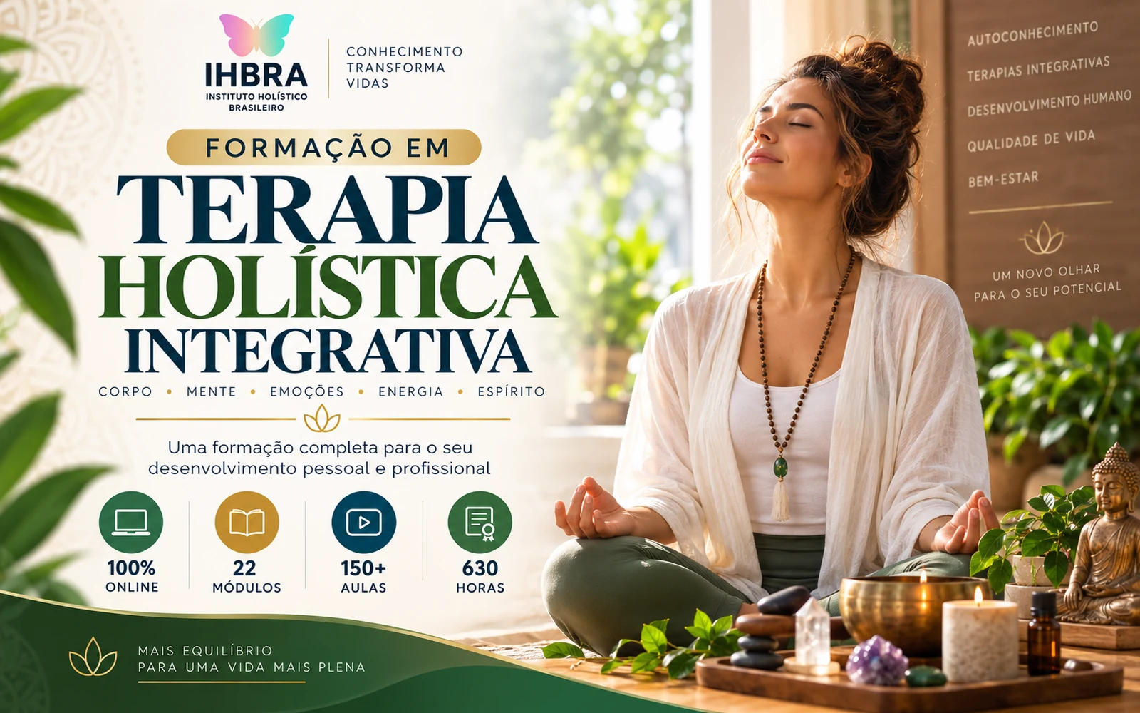 Curso de Terapia Holística Online IHBRA — Formação em Terapia Holística Integrativa