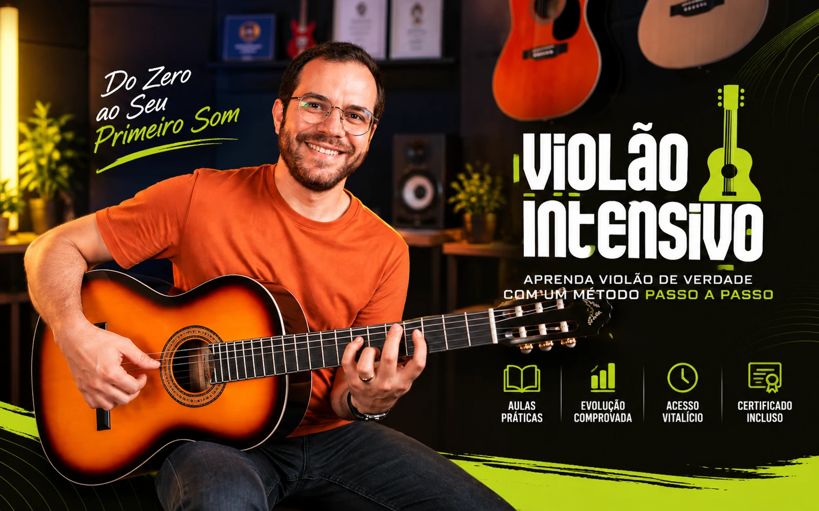 Violão Intensivo — curso de violão online para iniciantes e alunos avançados