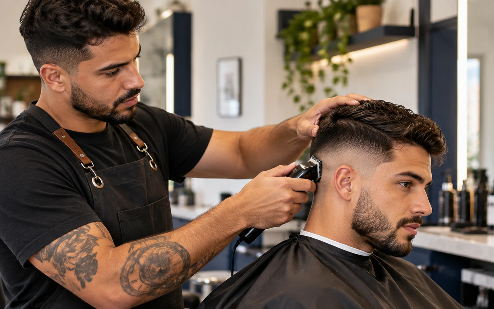 Imagem ilustrativa de técnicas e rotina de barbearia.